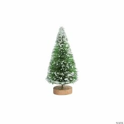Wholesale βοΈ Medium Green Frosted Sisal Trees - 6 Pc. π