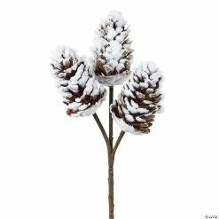 Brand new 🎉 Melrose International Snowy Pine Cone Pick, 12 Inches (Set of 24) 🛒