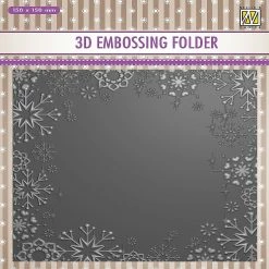 Brand new ๐ฅ Nellie's Choice 3D Embossing Folder Snowflake Frame ๐