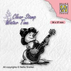 Best deal ๐ Nellie's Choice Clear Stamp Winter Time Snowman With Guitar โ๏ธ