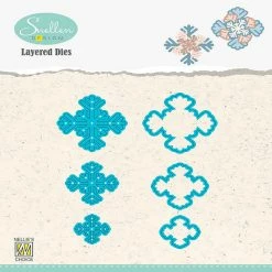 Buy 😀 Nellie's Choice Layered Combi Dies Snowflakes 04 ⭐