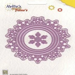 Best Pirce 🧨 Nellie's Choice Multi Frame Die Set SnowFlake Circle Edge 🥰