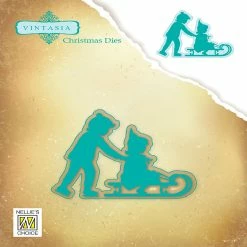 Flash Sale 👏 Nellie's Choice Vintasia Dies Wintertime Series Sledding 🛒
