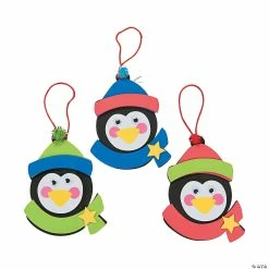 Outlet 👍 Penguin 🔔 Christmas Ornament Craft Kit - Makes 12 🥰