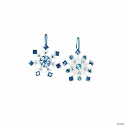 Best Pirce 🔔 Rhinestone Snowflake ❄ Christmas Ornament Craft Kit - Makes 12 😀