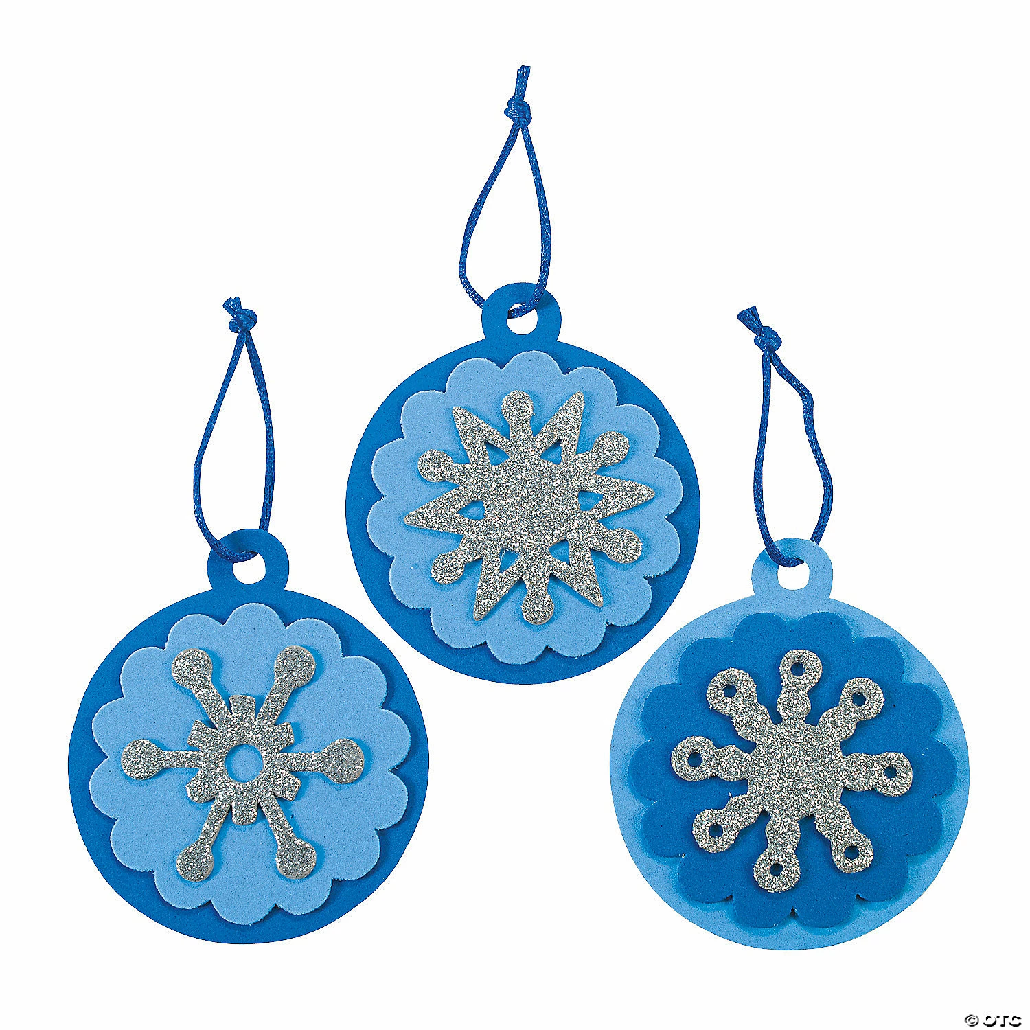 Buy ๐ Round Snowflake ๐ Christmas Ornament Craft Kit - Makes 12 ๐
