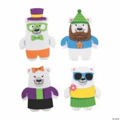 Cheapest 🔥 Silly Polar Bear Magnet Craft Kit - Makes 12 😉