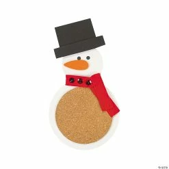 Discount 👍 Snowman Coaster Craft Kit - Makes 12 🔔