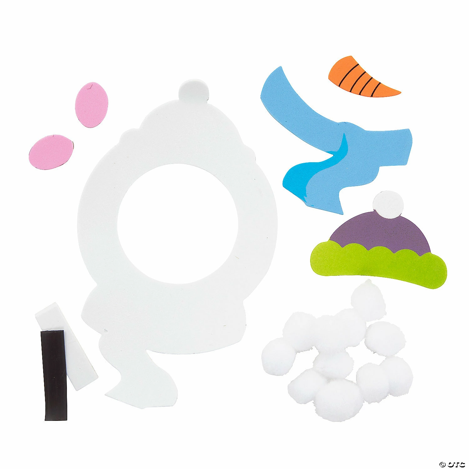 Buy ๐ฅฐ Snowman Face Picture Frame Magnet Craft Kit - Makes 12 ๐ - Image 2