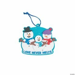 Wholesale 😀 Snowman Family Ornament Craft Kit - Makes 12 🎉