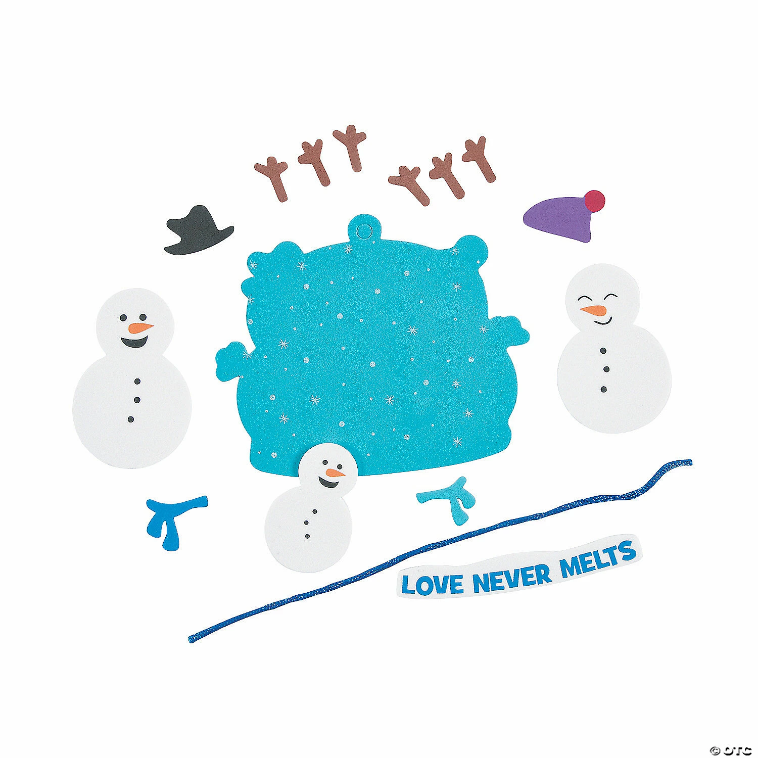 Wholesale ๐ Snowman Family Ornament Craft Kit - Makes 12 ๐ - Image 2