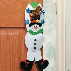Brand new ⌛ Snowman Pouch Doorknob Hanger Craft Kit - Makes 12 ✔️