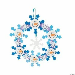 Promo ⭐ Snowmen Wreath Craft Kit- Makes 12 🎉