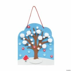 Budget ⭐ Snowy Winter Tree Sign Craft Kit - Makes 12 🧨