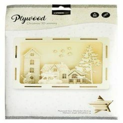 Deals 🎁 Studio Light SL 3D Scenery Driving winter street Plywood 200x46x150mm nr15 👏