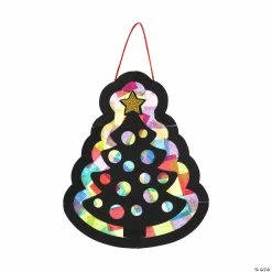 Brand new 🤩 Tissue Paper 🎄 Christmas Tree Sign Craft Kit- Makes 12 💯