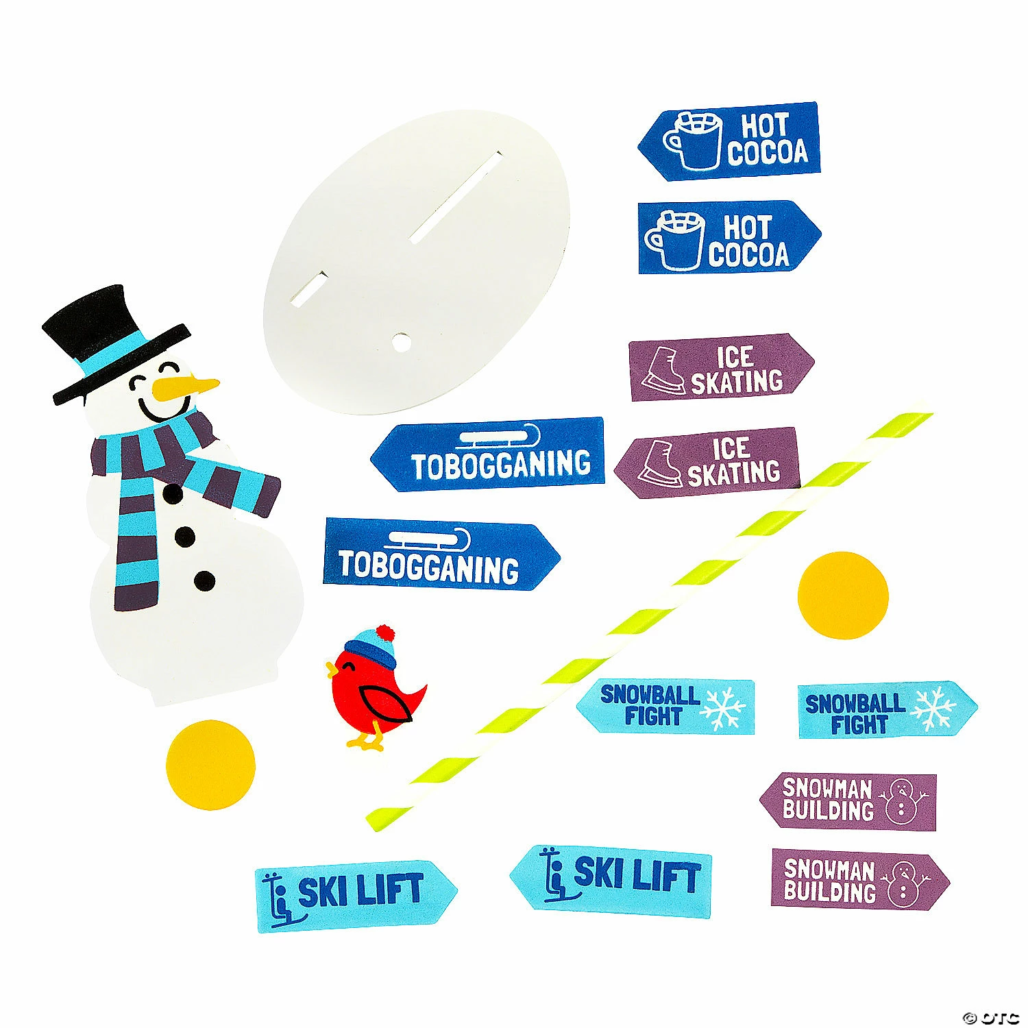 Wholesale ๐ Winter Directional 3D Sign Craft Kit - Makes 12 ๐ - Image 2