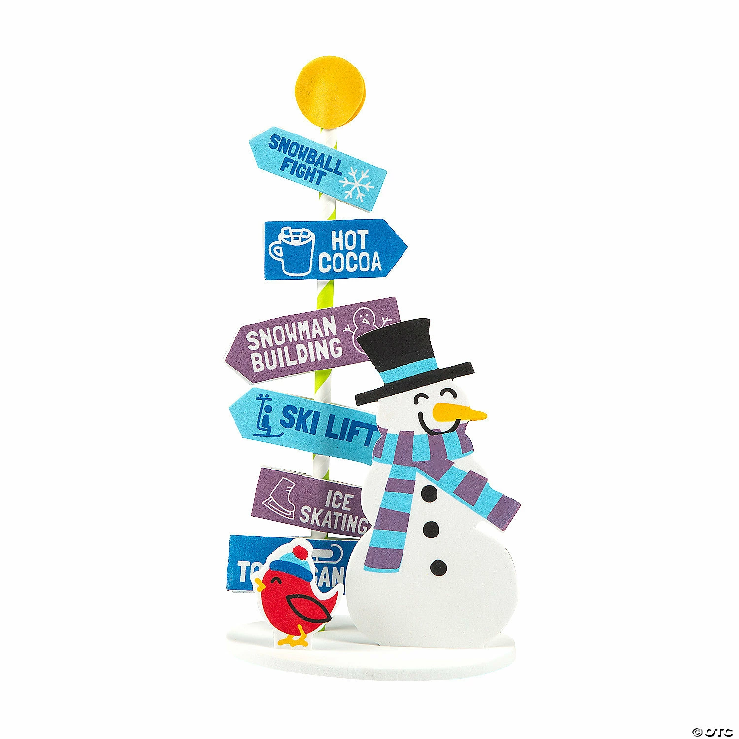 Wholesale ๐ Winter Directional 3D Sign Craft Kit - Makes 12 ๐