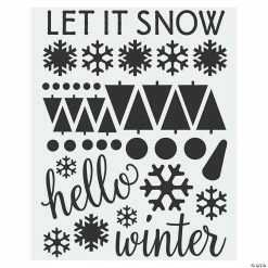 Best Sale 😍 Winter Mason Jar Decals - 24 Pc. ⭐