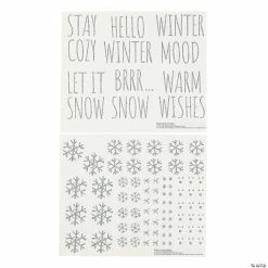 Best Pirce 😍 Winter Ornament Decal Sticker Sheets - 6 Sheets ⌛