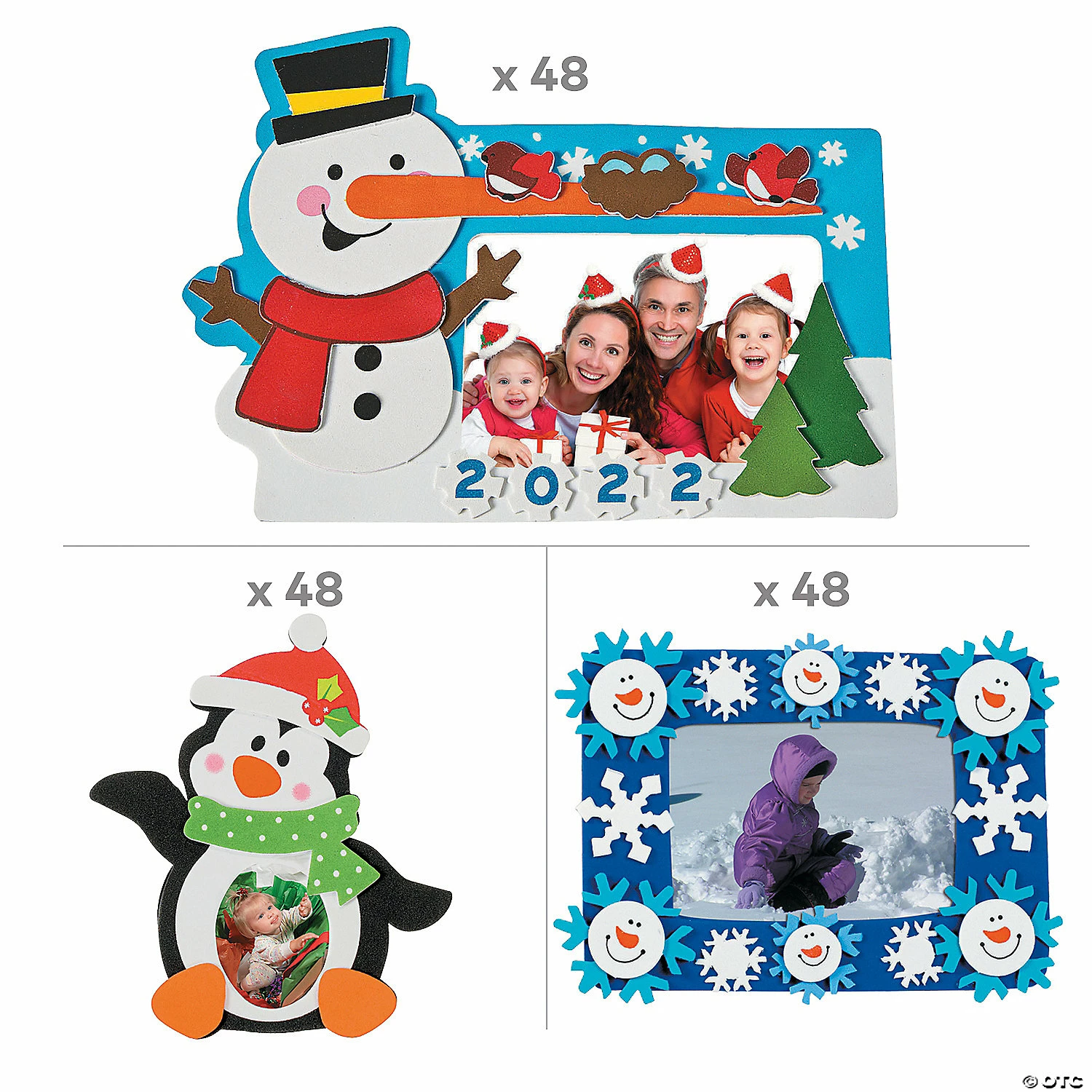 Promo π Winter Picture Frame Magnet Craft Kit Assortment - Makes 144 π - Image 2