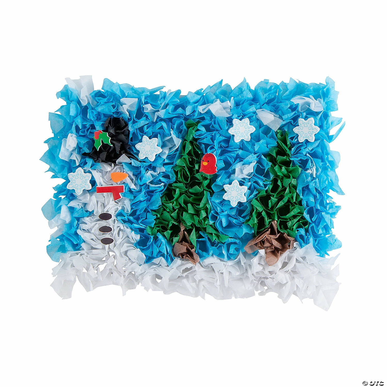 Outlet 😍 Winter Scene Tissue Paper Craft Kit - Makes 12 🛒