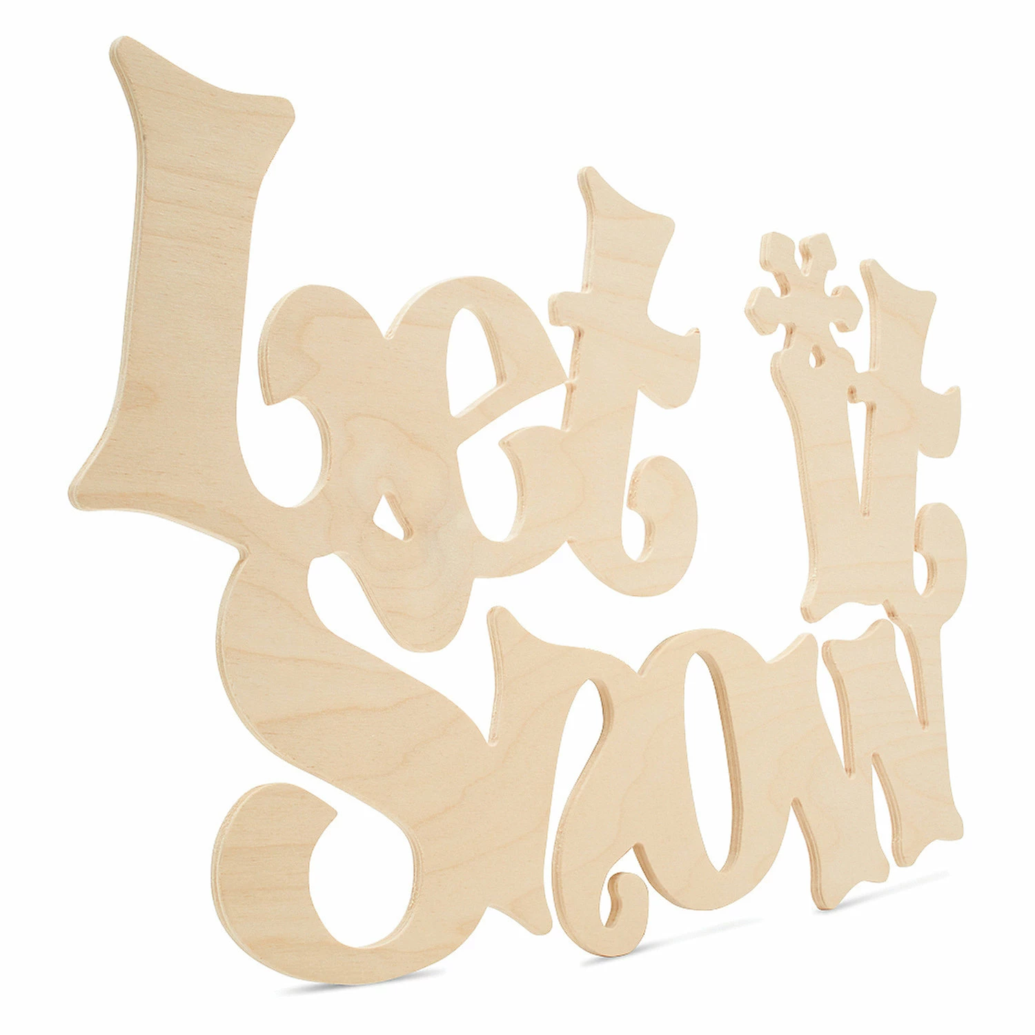 Top 10 π₯ Woodpeckers Crafts, DIY Unfinished Wood 18" Let it Snow Cutout Pack of 12 π - Image 2