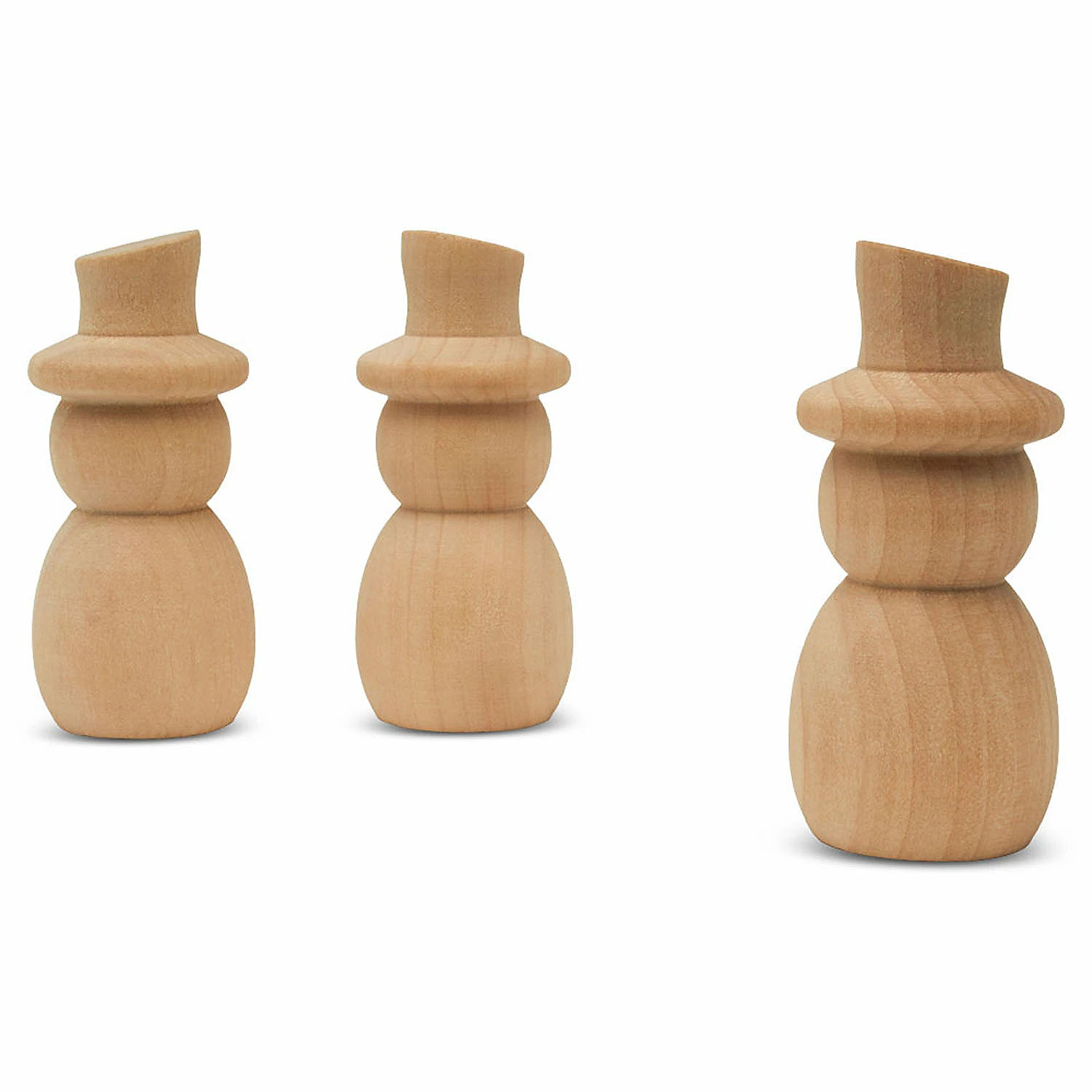 Budget π Woodpeckers Crafts, DIY Unfinished Wood 2-3/4" Snowman Peg Dolls, Pack of 12 β¨ - Image 2