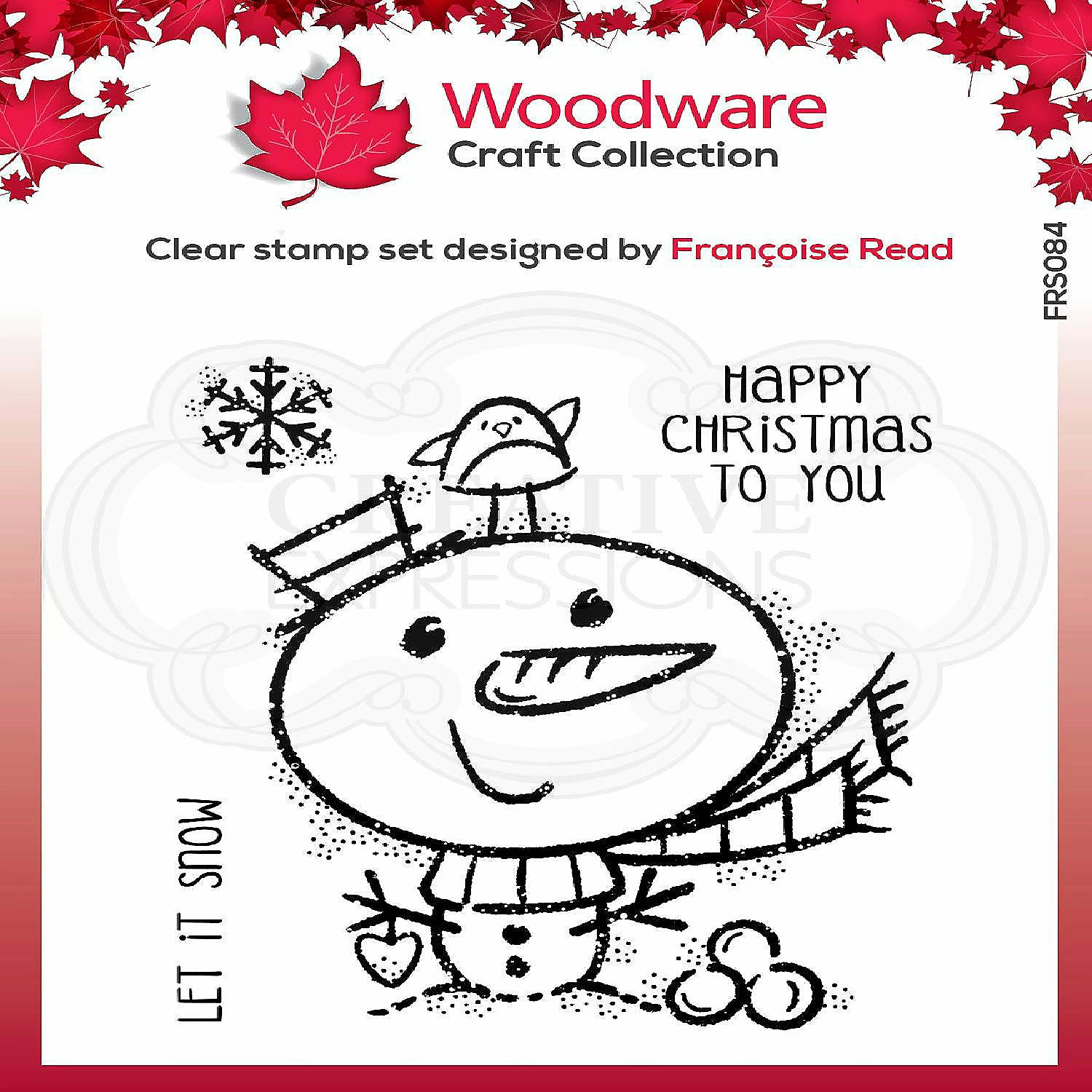 Coupon π Woodware Craft Collection Woodware Clear Singles Little Snowman 4 in x 4 in Stamp π₯