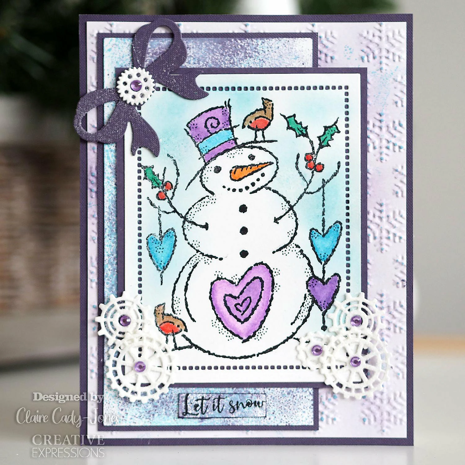 Best deal π₯° Woodware Craft Collection Woodware Clear Singles Loving Snowman 4 in x 6 in Stamp β - Image 2