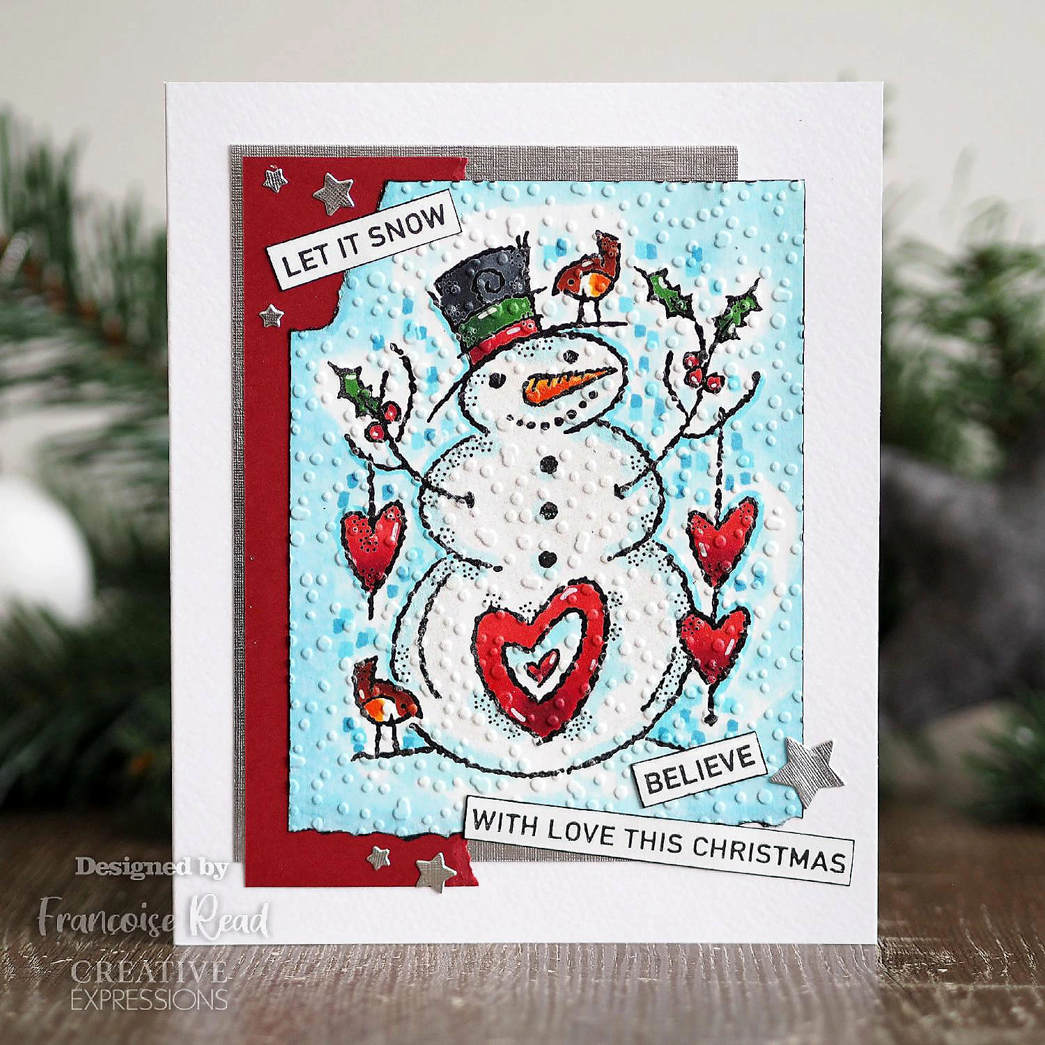 Best deal π₯° Woodware Craft Collection Woodware Clear Singles Loving Snowman 4 in x 6 in Stamp β - Image 4