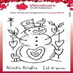 Best deal 🥰 Woodware Craft Collection Woodware Clear Singles Loving Snowman 4 in x 6 in Stamp ⌛